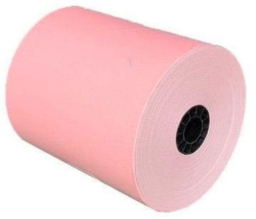 Watson Distributing 3 1/8" x 230' Thermal Receipt Paper Rolls - Pink, 50 Rolls/Case