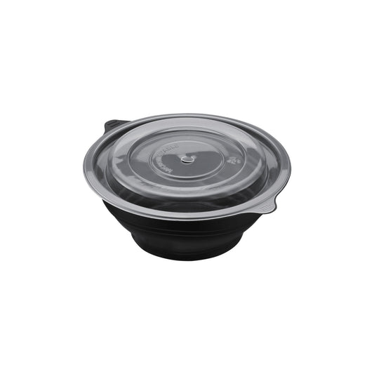 20oz Black Round Bowl, 120 Sets