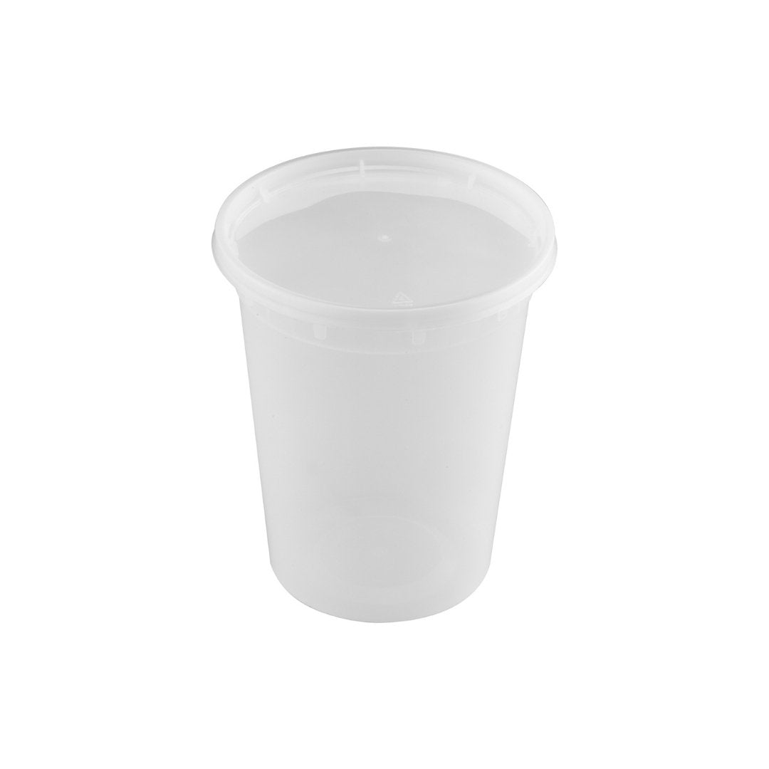 32oz Heavy Duty Deli Container, K-Series, 240 Combo Sets