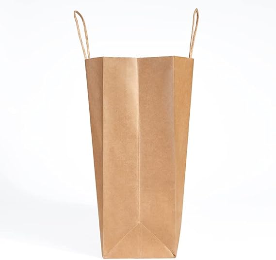 Watson Distributing 12-1/2" x 7" x 13" Paper Bag Round Handle 250/Case