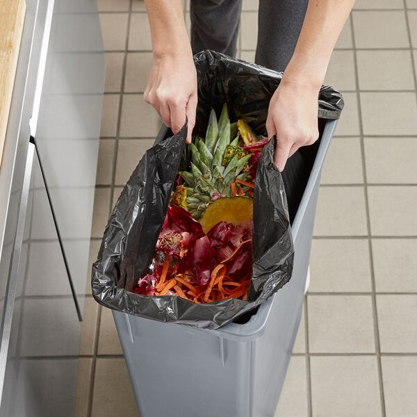 Watson Distributing 33 Gallons Trash Bag - Black 1.2 Mil 33" X 39" 100/Case