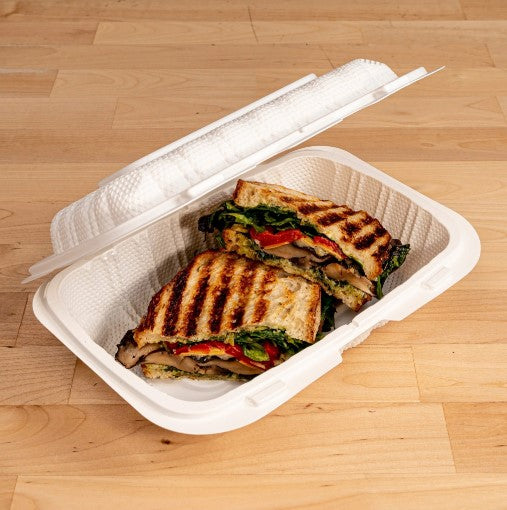 Watson Distributing 9" x 6" Clamshell Mfpp Container Corner Lock 200/Case