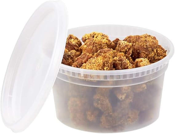 Watson Distributing 12 Oz Translucent Round Deli Container With Lid Combo 240/Case
