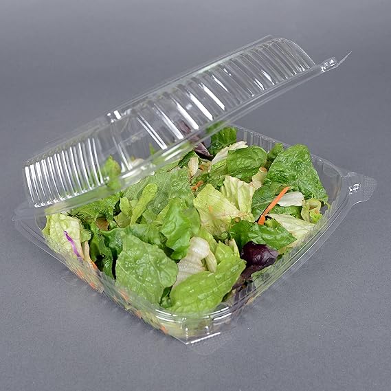 Watson Distributing 8" x 8" x 3" Clamshell Pet Clear Container 200/Case