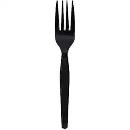 Watson Distributing Heavy Weight Fork Plastic Black 6.75" 1000/Case