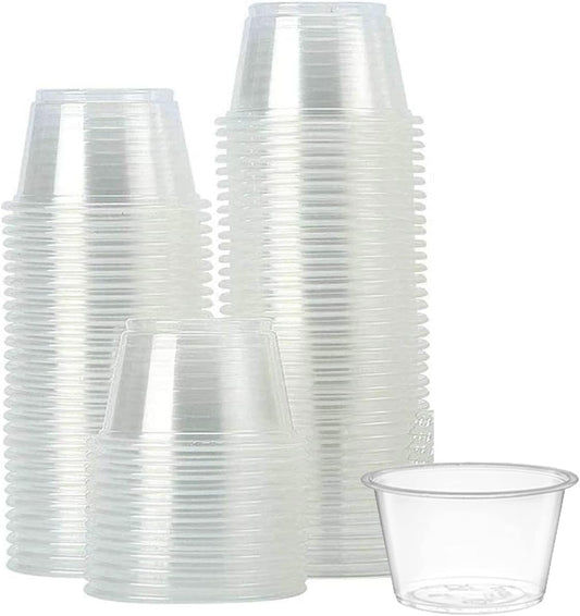Watson Distributing 0.75 Oz Portion Cup with Lids Clear 2500/Case