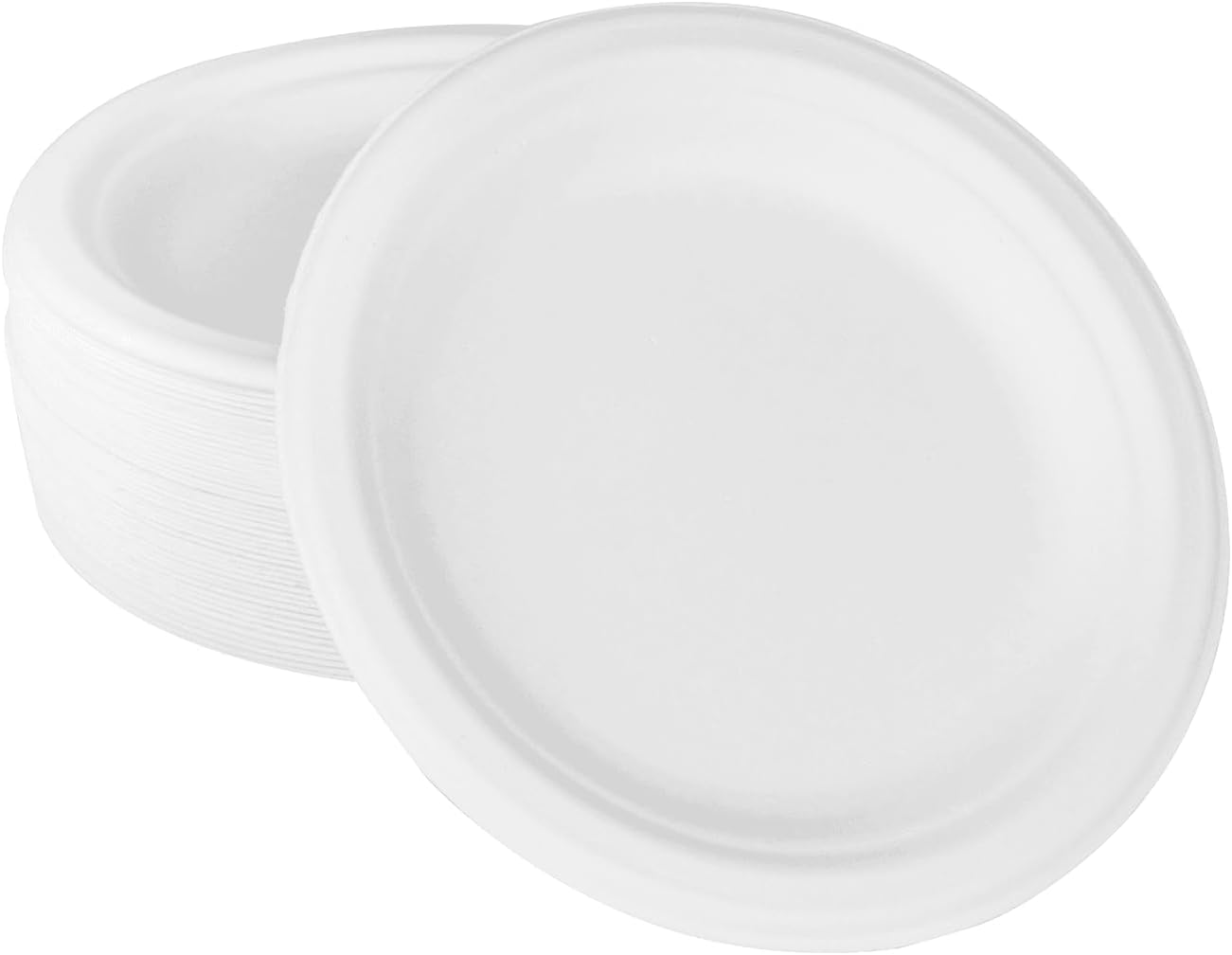 Watson Distributing 7" Disposable Plate Round Bagasse 1000/Case