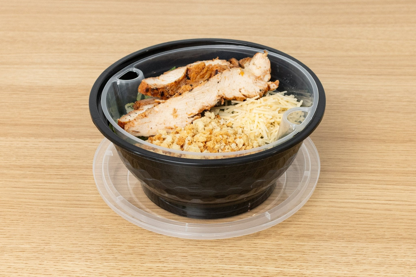 BUNDLE: 50oz Microwaveable Noodle Bowl with Insert and Lid, Black and White, 240 Sets
