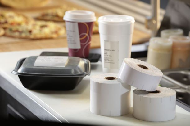 2 1/4" x 270' Iconex Full-Tack Sticky Media Linerless Labels (12 Rolls)