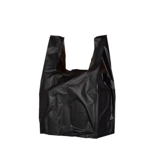 Watson Distributing 12 x 7 x 22 Black Ldpe Plastic Bag 2.25Mil Reusable 200/Case