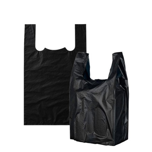 Watson Distributing 12 x 7 x 22 Black Ldpe Plastic Bag 2.25Mil Reusable 200/Case