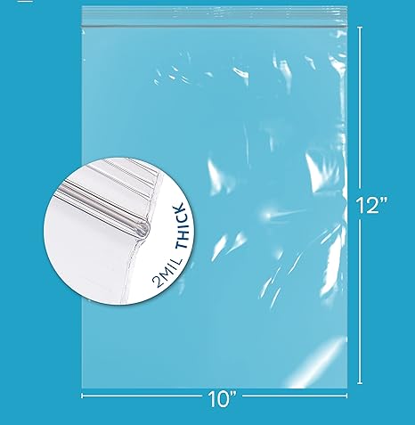 Watson Distributing 10" x 12" 2 Mil 1 Gallon Clear Ldpe Zip Top Bag 1000/Case