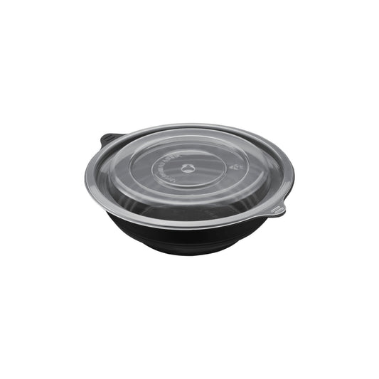16oz Thermoformed Round Bowl, Black, 120 Sets