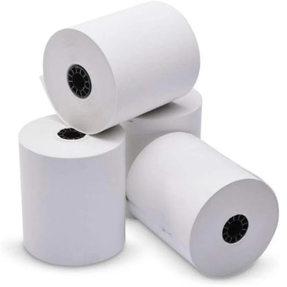Watson Distributing 3" x 165' White 1-Ply Bond Paper Rolls, 50 Rolls/Case