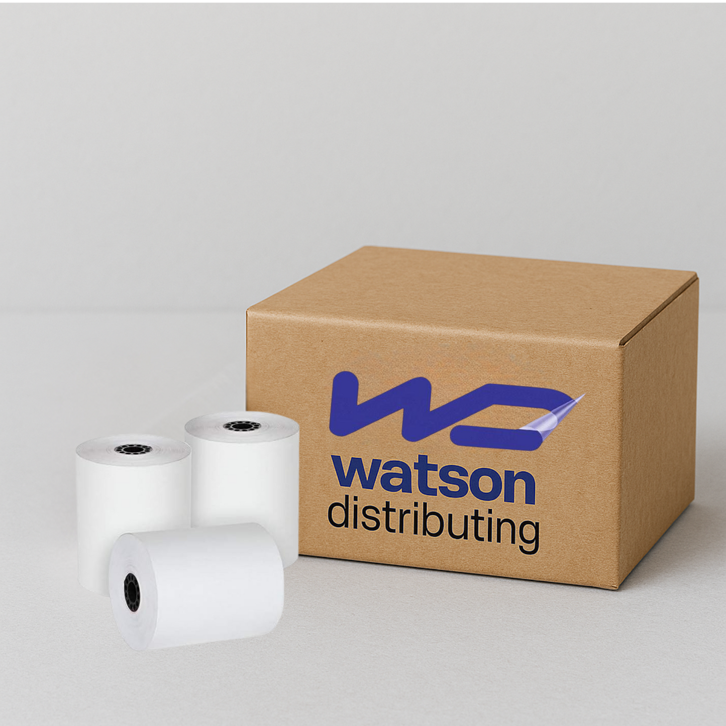Watson Distributing 2 1/4" x 85' Phenol-Free (BPA & BPS) Thermal Paper, 50 Rolls/Case