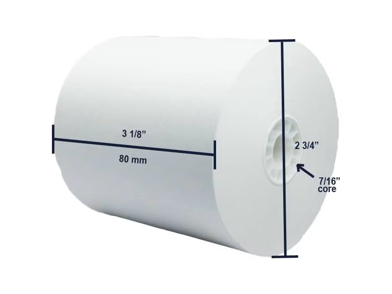 Watson Distributing 3 1/8" x 230' Thermal Receipt Paper Rolls, 50 Rolls/Case