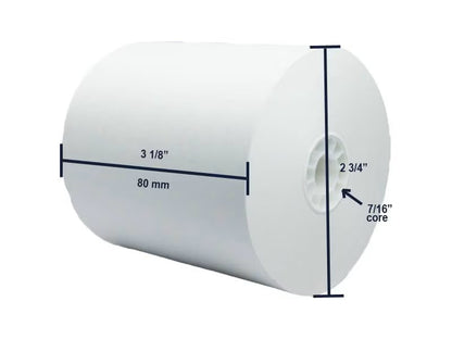 Watson Distributing 3 1/8" x 230' Thermal Receipt Paper Rolls, 50 Rolls/Case