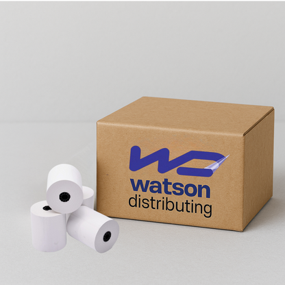 Watson Distributing 3 1/8" x 230' Thermal Receipt Paper Rolls, 50 Rolls/Case