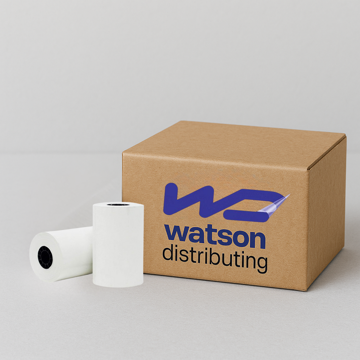 Watson Distributing 3 1/8" x 90' Thermal Receipt Paper Rolls, 50 Rolls/Case