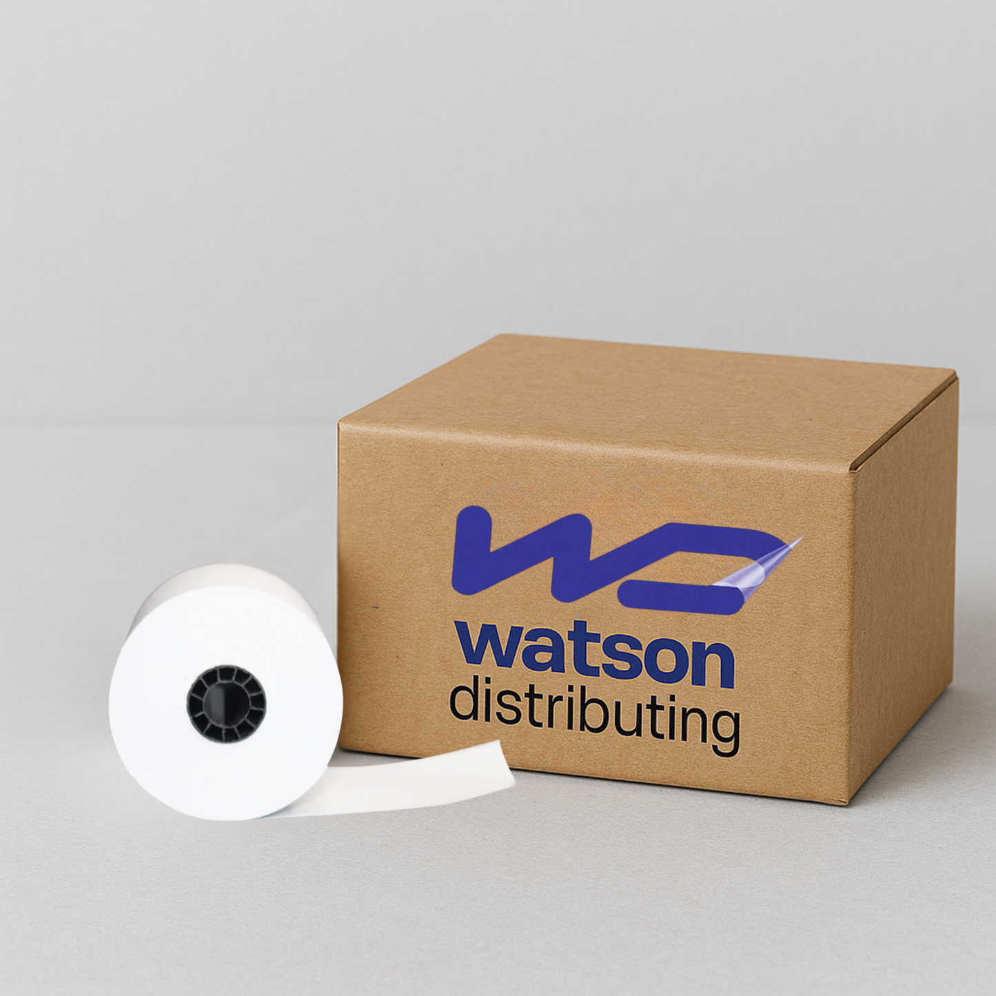 Watson Distributing 3 1/8" x 165' Heavyweight Thermal Receipt Paper Rolls, 50 Rolls/Case