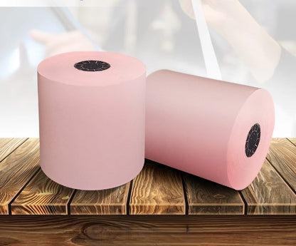 Watson Distributing 3 1/8" x 230' Thermal Receipt Paper Rolls - Pink, 50 Rolls/Case