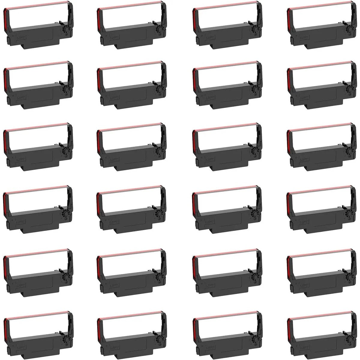 Watson Distributing Pos Ribbon Compatible with Epson ERC-30Br, Black/Red, 24/Bx