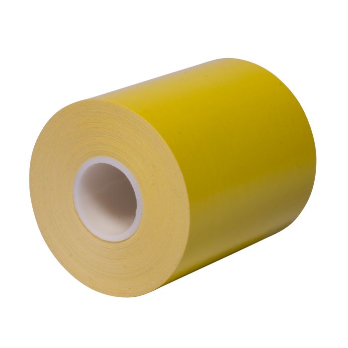 80 mm x 160 ft Iconex MAXStick®2GOSE CANARY, 24 per Carton, 55 GSM Facestock, 70 mm OD, No Sense Mark