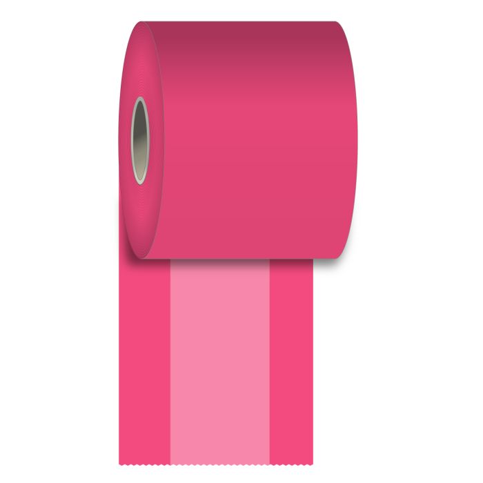 80 mm x 160 ft Iconex MAXStick®2GOSE PINK, 24 per Carton, 55 GSM Facestock, 70 mm OD, No Sense Mark