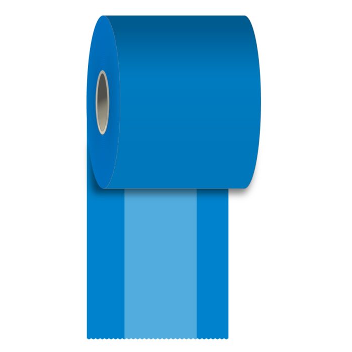80 mm x 160 ft Iconex MAXStick®2GOSE BLUE, 24 per Carton, 55 GSM Facestock, 70 mm OD, No Sense Mark