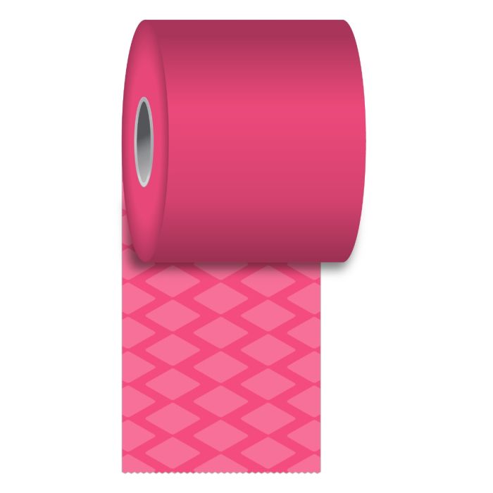 80 mm x 170 ft Iconex MAXStick®PlusD PINK, 32 per Carton, 74 GSM Facestock, 80 mm OD, No Sense Mark