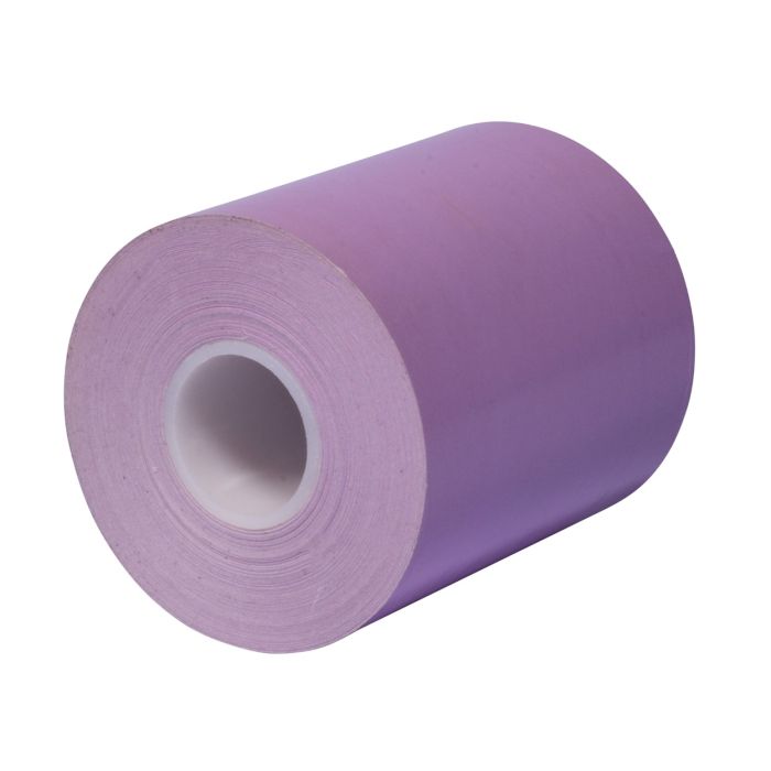80 mm x 170 ft Iconex MAXStick®PlusD VIOLET, 32 per Carton, 74 GSM Facestock, 80 mm OD, No Sense Mark