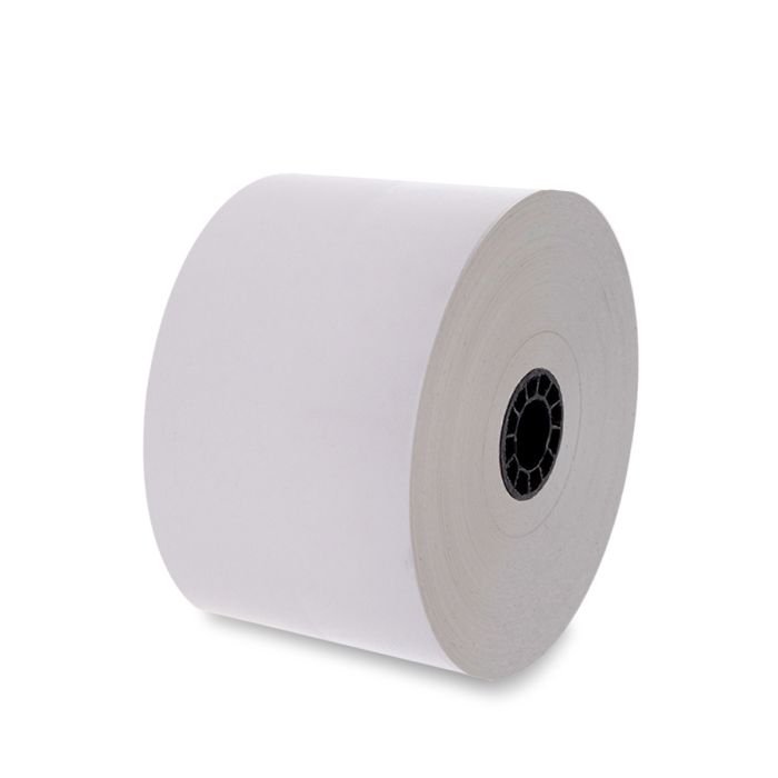 80 mm x 170 ft Iconex Sticky Media Full-Tack, 12 per Carton, 80 GSM Facestock, 83 mm OD, Sense Mark Repeat