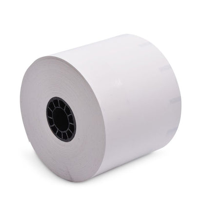 80 mm x 375 ft Iconex Sticky Media Ultra-Lite, 30 per Carton, 55 GSM Facestock, 100 mm OD, 1 in Sense Mark Repeat