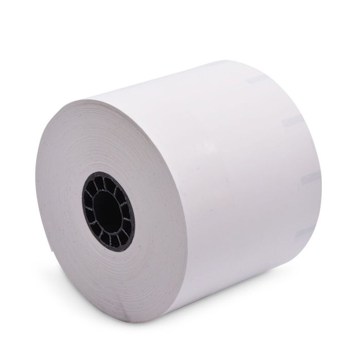 80 mm x 350 ft Iconex Sticky Media High-Tack G2, 12 per Carton, 55 GSM Facestock, 100 mm OD, 1 in Sense Mark Repeat