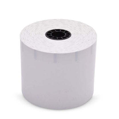 80 mm x 350 ft Iconex Sticky Media High-Tack G2, 12 per Carton, 55 GSM Facestock, 100 mm OD, 1 in Sense Mark Repeat