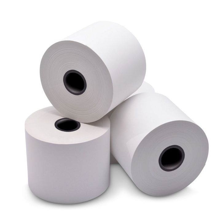 3 in x 725 ft Iconex Sticky Media™ Zero, 4 per Carton, 80 GSM Facestock, 204 mm OD, No Sense Mark Repeat