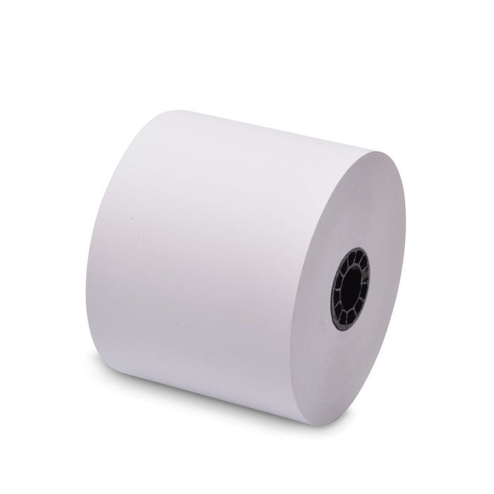 58 mm x 270 ft Iconex Sticky Media™ Bag Label, 12 per Carton, 80 GSM Facestock, 100 mm OD, Sense Mark