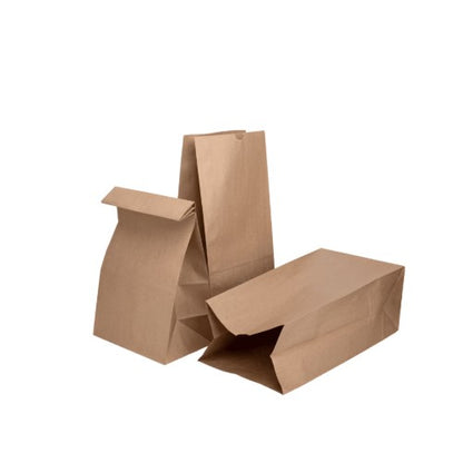 Watson Distributing 10 Lb Brown Paper Bag 6-5/16" x 4-3/16" x 13-3/8" 500/Case