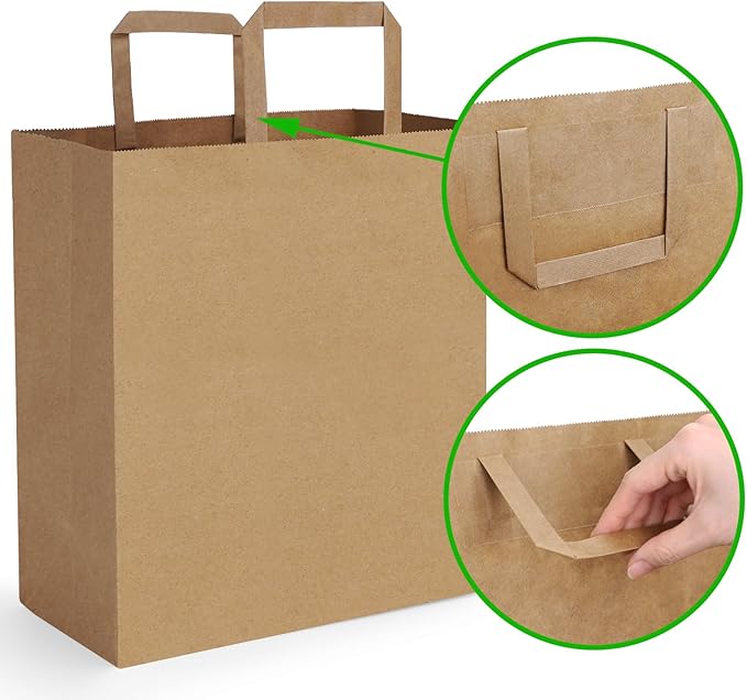Watson Distributing 10" x 5" x 13" Paper Bag Round Handle 250/Case