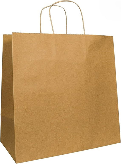 Watson Distributing 12-1/2" x 7" x 13" Paper Bag Round Handle 250/Case