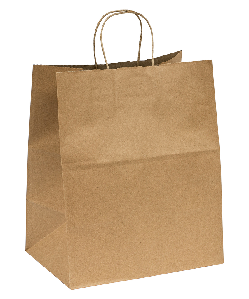 Watson Distributing 13" x 9" x 15" Paper Bag Round Handle 150/Case