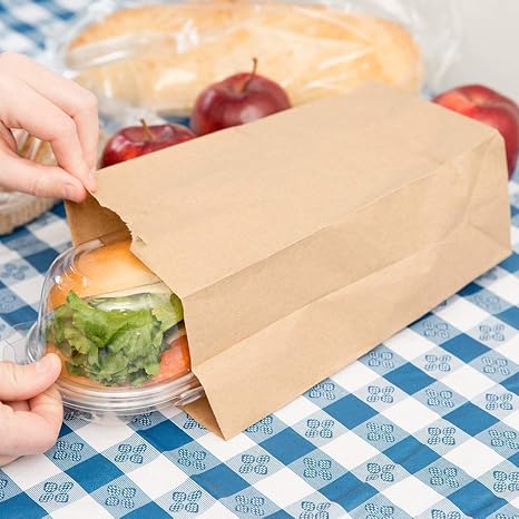 Watson Distributing 2 Lb Brown Paper Bag 4-5/16" x 7-7/8" x 2-7/16" 500/Bundle