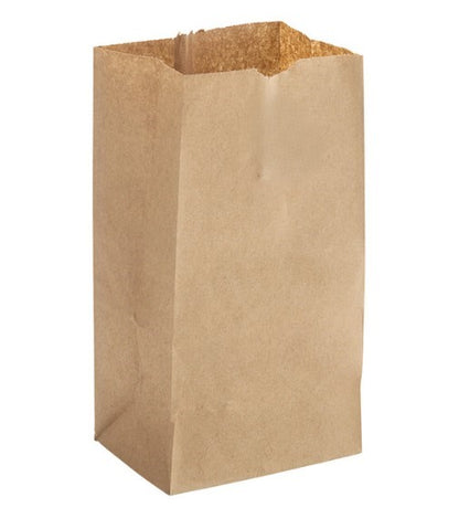 Watson Distributing 4 Lb Brown Paper Bag 5" x 9-3/4" x 3-1/8" 500/Bundle