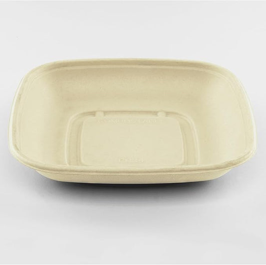 Watson Distributing 24 Oz Bagasse Disposable Bowl Rectangle 300/Case