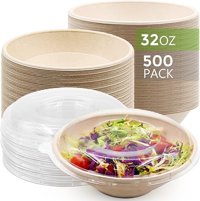 Watson Distributing 32 Oz Disposable Bowl Bagasse 500/Case