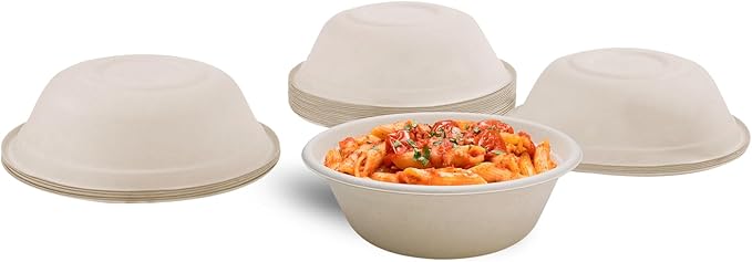 Watson Distributing 32 Oz Disposable Bowl Bagasse 500/Case