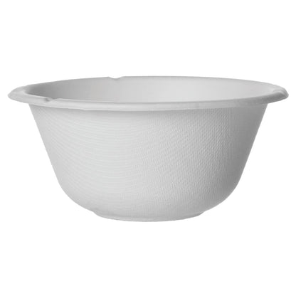 Watson Distributing 8 Oz Pfas Free Eco-Friendly Bagasse Disposable Rice Bowl White 1000/Case