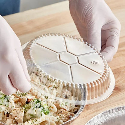 Watson Distributing 7" Clear Round Plastic Dome Lid 500/Case