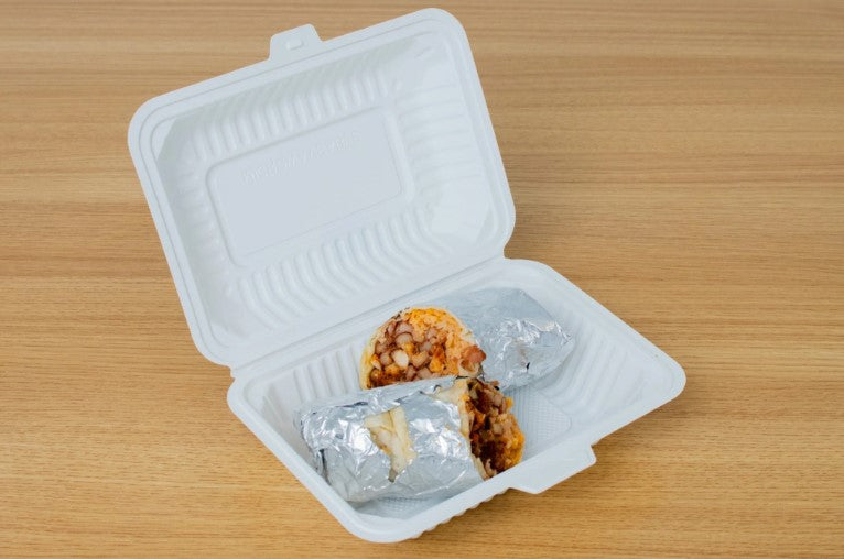 Watson Distributing 9" x 6" Clamshell Mfpp Container Center Slide 150/Case