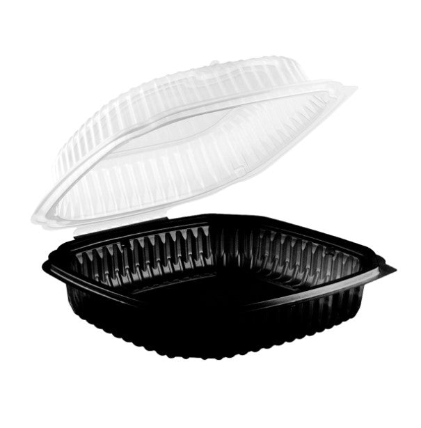 Watson Distributing 9" x 9" Clamshell Mfpp Container 1-Compartment Hinged Lid 150/Case